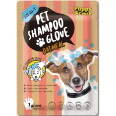 Puppy Crush - All-in-1 Pet Shampoo Glove "Oatmeal"  寵物清潔毛髮 手套 - 燕麥味, 單隻裝  [PCY122]