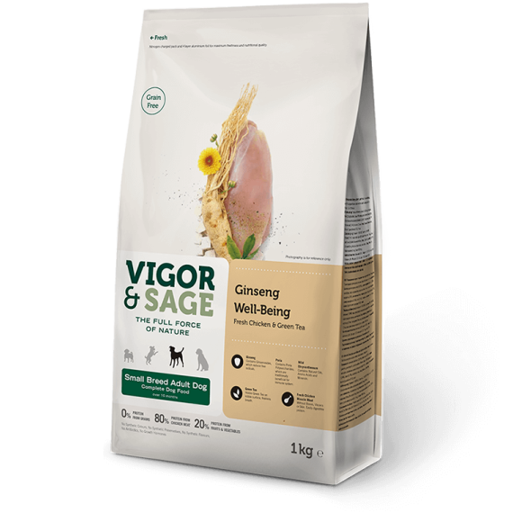 Vigor & Sage Ginseng Well-Being Small Breed Adult Dog 人蔘成犬(小型) 02kg