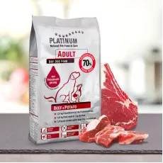 PLATINUM 鮮牛肉 + 馬鈴薯無穀物成犬配方 1.5kg [PT201]