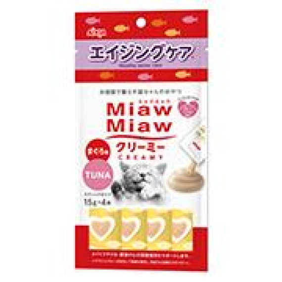 Aixia Miaw Miaw MMCM10 吞拿魚味提升免疫配方肉泥貓小食 15g(4本)