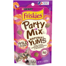**清貨特價 (最佳食用日期:2024/06/30) ** Friskies 喜躍 Party Mix 天然貓小食野生蝦肉 Natural Yums Wild Shrimp 2.1oz [12494712]