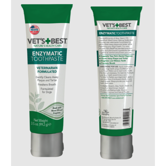 Vet’s Best [VBT10096] Enzymatic Toothpaste 全天然酵素牙膏 (狗用) 99.2g