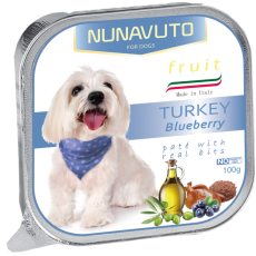 Nunavuto NU-20 狗罐頭 火雞+藍苺 100g