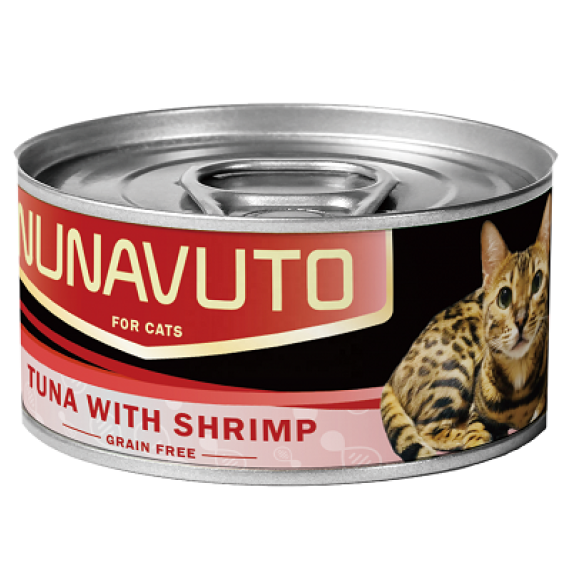 Nunavuto NU-05 貓罐頭 吞拿魚伴蝦肉 80g