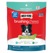 Milk Bone Brushing Chews 清潔牙齒骨 小型/中型犬 (24-49磅/ 25支)