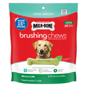 Milk Bone Brushing Chews 清潔牙齒骨 大型犬 (50磅以上/ 18支)