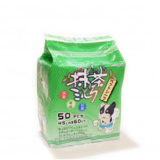 [已轉新裝：Kaori 綠茶抗菌消臭尿墊] Petsgoal 綠茶味尿墊 (60x45) 50片