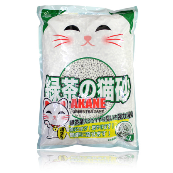 日本Akane AK292217 - 綠茶強力除臭貓砂 7L