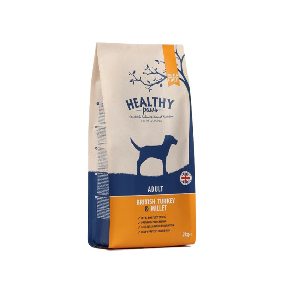 Healthy Paws [43097]- 火雞肉小米成犬狗糧 12kg