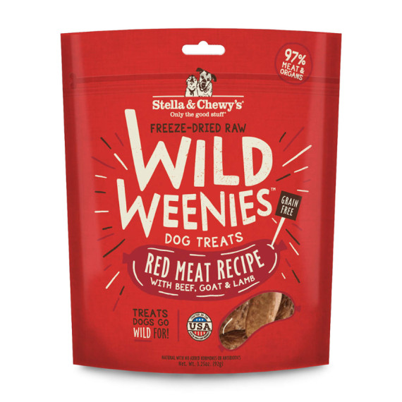Stella & Chewy's [WW-RM-3.25]- Wild Weenies 凍乾香腸小食系列 紅肉配方 3.25oz