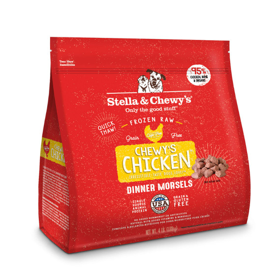 Stella & Chewy's Frozen Dinner Morsels Chewy's Chicken **急凍**生肉粒 籠外鳳凰(雞肉配方) 4lb
