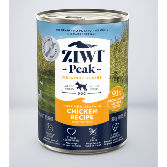 ZiwiPeak CDC (狗用) 罐裝料理 雞肉 390g