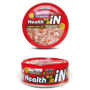 SEEDS [hi03] Health iN 機能湯罐-白身鮪魚+蝦肉+菊苣醣素 貓罐頭80g | 紅