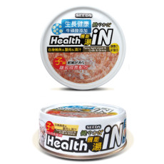 SEEDS [hi06] Health iN 機能湯罐-白身鮪魚+蟹肉+牛磺酸(幼貓配方) 貓罐頭80g | 白
