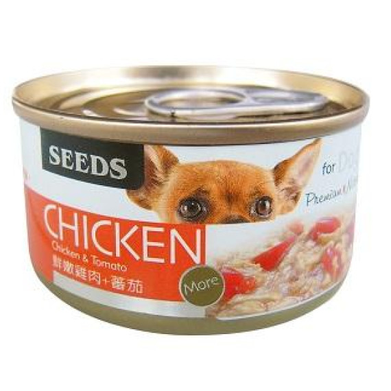 SEEDS Chicken全天然雞肉狗罐 C-04 - 鮮嫩純雞肉+番茄 70g