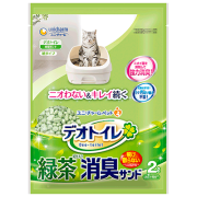 日本 Unicharm 消臭大師 [ucc3] 滲透式綠茶紙貓砂 2L (保證行貨)