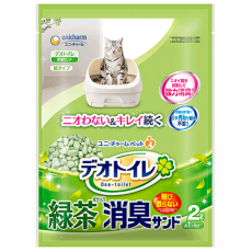 日本 Unicharm 消臭大師 [ucc3] 滲透式綠茶紙貓砂 2L (保證行貨)