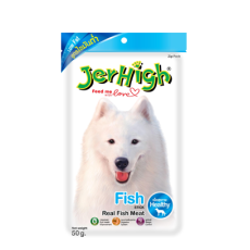 JerHigh 狗小食 Jer18-50g 魚肉條 50g