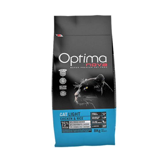 Optima Nova [OCL-M]- 黑豹修身低脂配方貓乾糧-雞肉加飯 2kg