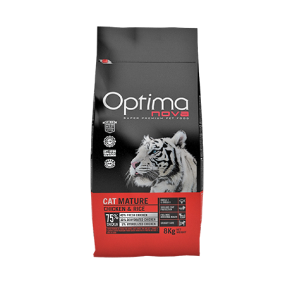 Optima Nova [OCM-L]- 雪虎高齡關節配方貓糧 (Mature) 08kg