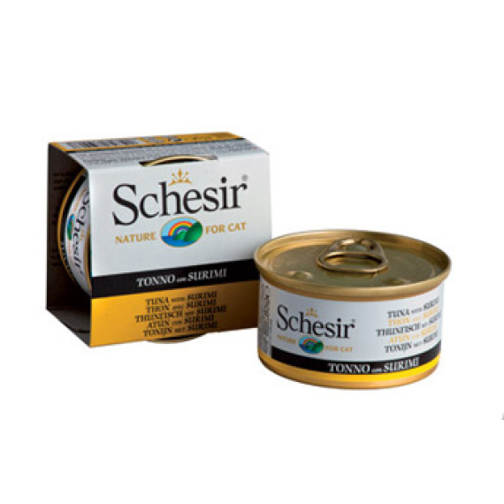 SchesiR 啫喱系列 [SCH750068]吞拿魚及蟹肉飯貓罐頭 85g (136 / 01064011)
