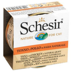 Schesir 無穀物 肉汁系列 [SCH615657] 吞拿魚雞肉肉汁貓罐頭 70g (3005/565)