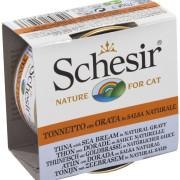 Schesir 無穀物 肉汁系列 [SCH615633] 吞拿魚+鯛魚貓罐頭 70g (3003/563) 新舊包裝隨機發貨