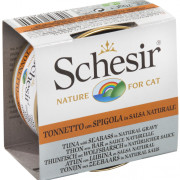 SchesiR 無穀物 肉汁系列 3004 [SCH615640]吞拿魚+鱸魚貓罐頭 70g (3004/564) 新舊包裝隨機發貨