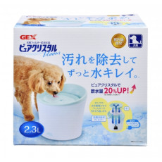 GEX FP92547 - 狗用循環式飲水機 (粉藍色) 2.3L