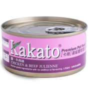 Kakato 704 雞+牛肉絲罐頭 (貓犬適用) 70G