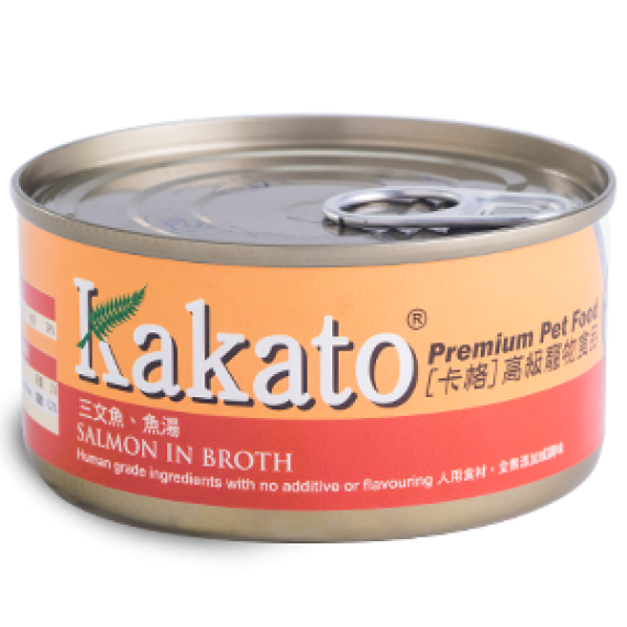 Kakato 707 三文魚 魚湯罐頭  (貓犬適用) 70G