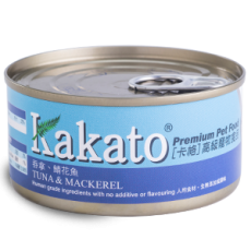 Kakato 715 吞拿+鯖花魚罐頭 (貓犬適用) 70G