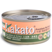Kakato 714 三文魚+吞拿魚罐頭 (貓犬適用) 70G