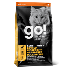 GO! SOLUTIONS 005937 - 低敏美毛系列 鴨肉貓糧配方 16lb