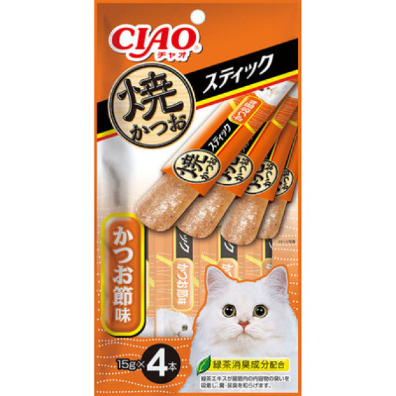 Ciao TSC-141 寒天肉泥 - 燒鰹魚 柴魚味 14g(4本)