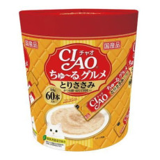 CIAO SC-137「超奴」美食 雞肉 鰹魚節•帶子 (60本 / 桶裝)