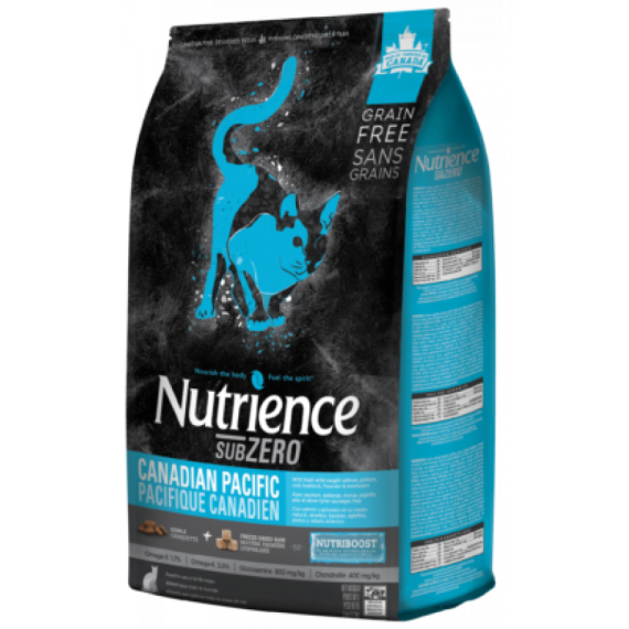 Nutrience SubZero 冷凍脫水鮮三文魚、鯡魚 無穀物七種魚 全貓配方 05LB [C2602] (黑底藍)