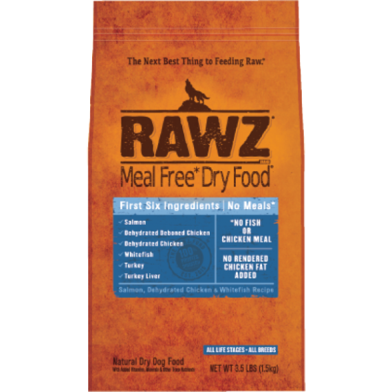 RAWZ 無穀物低溫烘焙 脫水雞肉+白魚肉狗糧 20LB