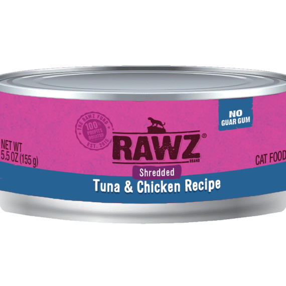 RAWZ RZCTC155 吞拿魚及雞肉肉絲全貓罐頭 155g