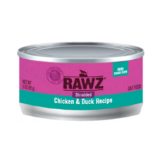 RAWZ [RZCCD085] 雞肉及鴨肉肉絲全貓罐頭 85g (綠標)