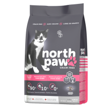 預計4-5月到貨-North Paw 無穀物雞肉+魚 全貓配方 貓糧 2.25kg (黑粉) [NPCAT2]