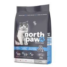 North Paw 無穀物雞肉+魚 體重控制、高齡貓配方 貓糧 5.8kg (黑藍) [NPWTM5]