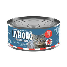 LIVELONG [14522] Yummy Sea Food 滋味海鮮 貓罐頭 156g (藍)