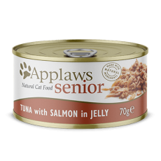 Applaws [1030] Jelly系列 老貓配方 吞拿魚+三文魚 貓罐頭 70g