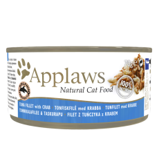 Applaws 愛普士 [1026] - 吞拿魚柳+蟹肉貓罐頭 70g