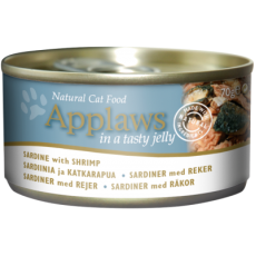 Applaws [1047] Jelly系列 沙丁魚+蝦 貓罐頭 70g