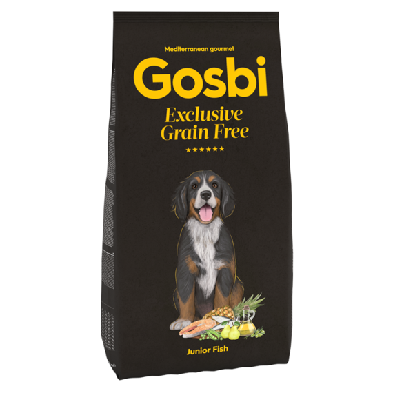 Gosbi 無穀物低敏中大型幼犬魚肉配方 12kg