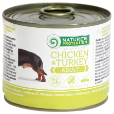 Nature's Protection KIK22 犬隻主食罐 成犬雞肉火雞 200g
