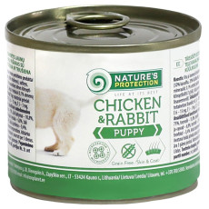 Nature's Protection KIK89 犬隻主食罐 幼犬兔肉雞肉 200g
