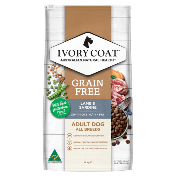 Ivory Coat [IALS]- 羊肉+沙丁魚成犬配方 13kg